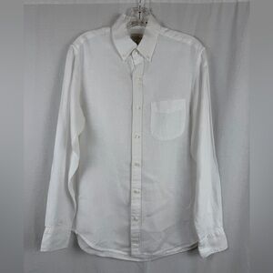 J.Crew Baird McNutt Irish Linen Shirt Slim Fit White Size S
